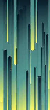 Vertical abstract background with glitch effect in blue and yellow Stock Illustration