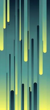 Vertical abstract background with glitch effect in blue and yellow Stock Illustration