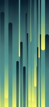 Vertical abstract background with glitch effect in blue and yellow Stock Illustration