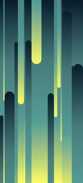 Vertical abstract background with glitch effect in blue and yellow Stock Illustration