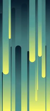 Vertical abstract background with glitch effect in blue and yellow Stock Illustration