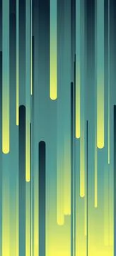 Vertical abstract background with glitch effect in blue and yellow Stock Illustration