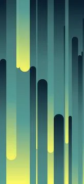 Vertical abstract background with glitch effect in blue and yellow Stock Illustration