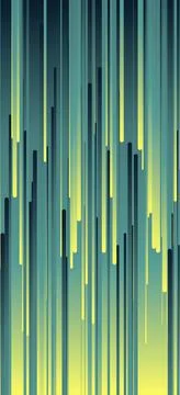 Vertical abstract background with glitch effect in blue and yellow Stock Illustration