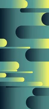Vertical abstract background with glitch effect in blue and yellow Stock Illustration