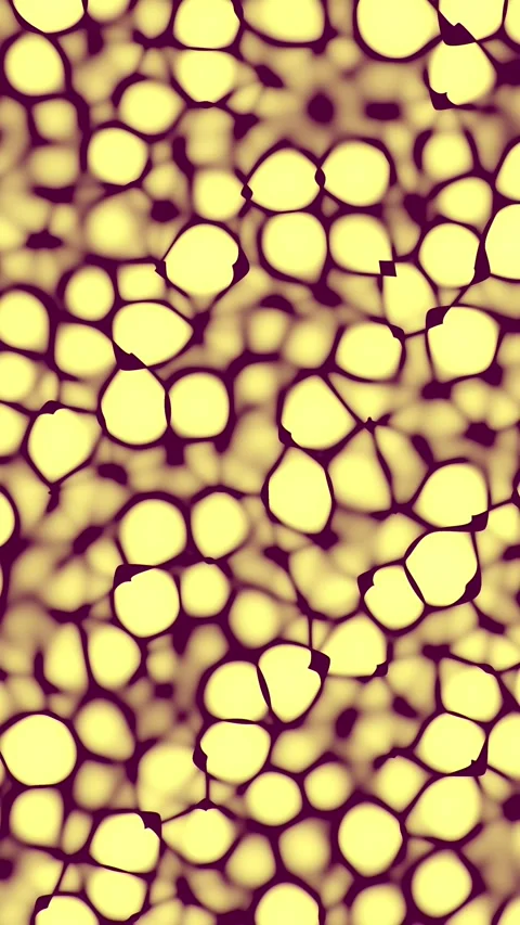 Vertical abstract background of morphing yellow cells Stock Footage 328390955