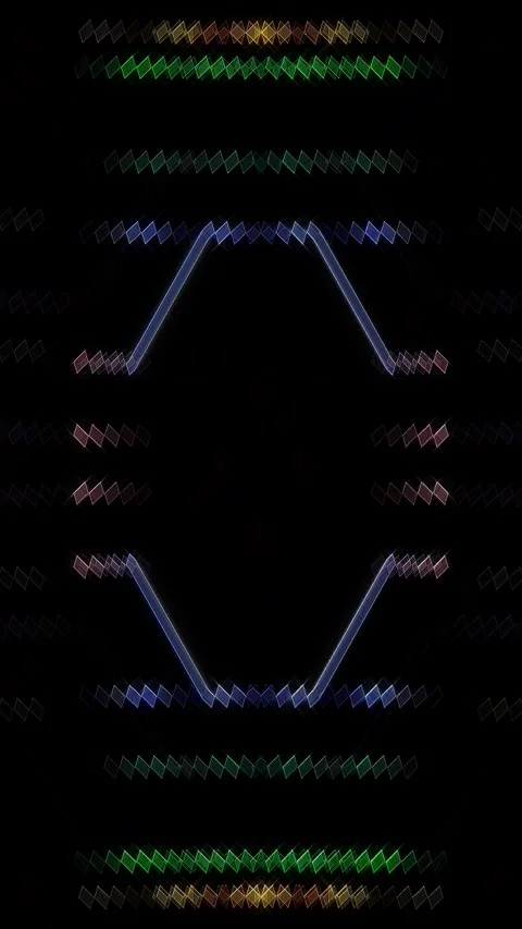 Vertical Abstract background moving stripes and flashing with shining light Video stock 302470712