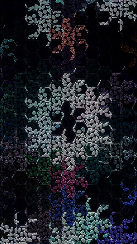 Vertical Abstract background moving stripes and flashing with shining light Stock-Footage 311270151