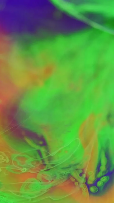 Vertical Abstract background paint mix bubbles oil Stock Footage 274243131