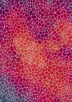Vertical abstract background with voronoi geometric shapes Stock Illustration