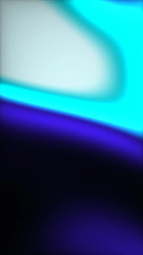 Vertical Abstract Bioluminescent Neon Blue and Cyan Fluid Waves Loop Stock Footage 339314997