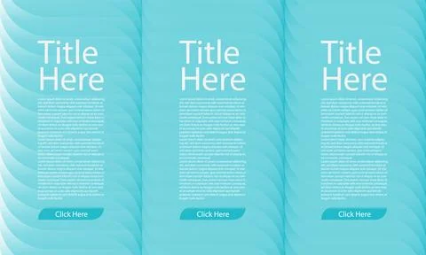 Vertical Abstract Blue Background with Curved Wave Design and Text Placehol.. Stock Illustration