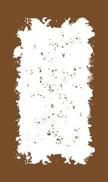 Vertical Abstract Brown Rustic Rough Frame Background Vintage Retro Style w.. Stock Illustration