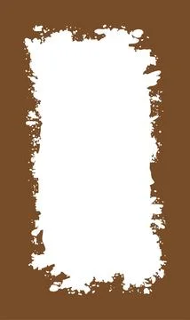 Vertical Abstract Brown Rustic Rough Frame Background Vintage Retro Style w.. Stock Illustration
