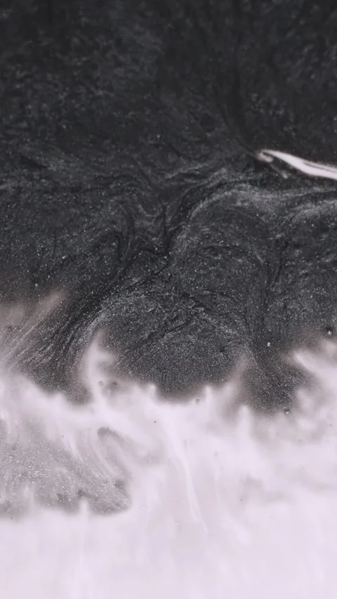 Vertical abstract drip acrylic ink liquid water Video stock 328134711
