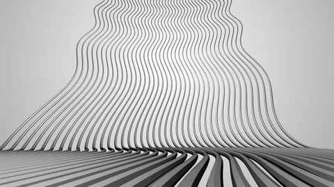 Vertical Abstract Dynamic Wavering Lines Background Stock Footage 101979251