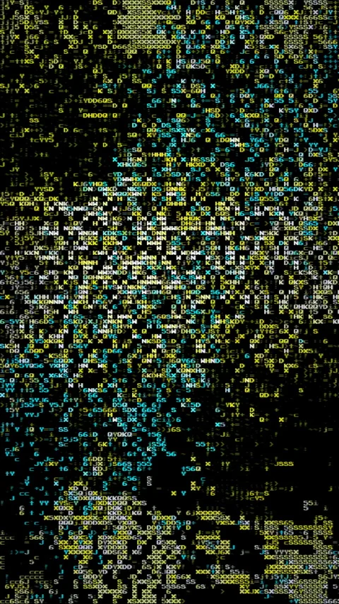 Vertical abstract energetic Dot Matrix lights background glitch loop Vídeos de archivo 336231599