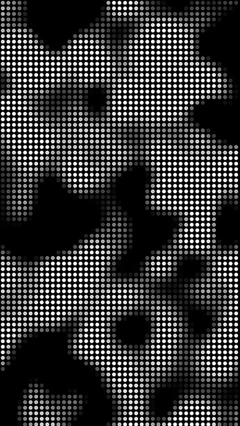 Vertical Abstract Flowing Halftone Dots Cloud 4K Seamless Loop Video stock 334296498