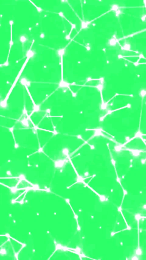 Vertical abstract glowing network connections background, lines on green screen Stock Footage 315360121