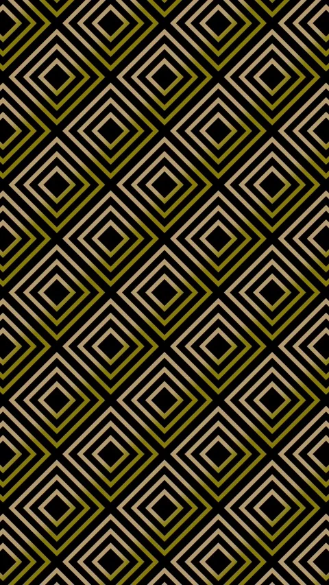 Vertical Abstract Gold Black Diamond Square Pattern 4K Loop Vídeo Stock 334653280