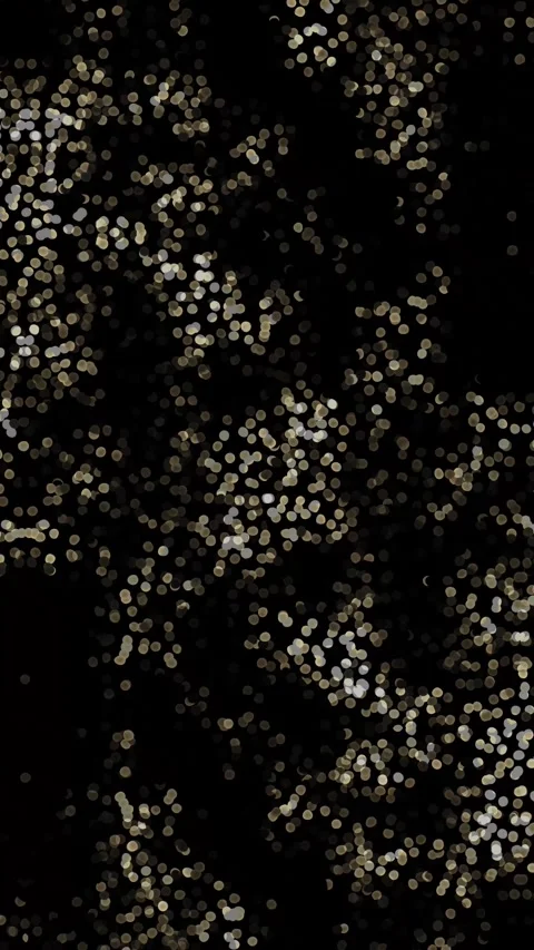 Vertical Abstract Gold Champagne Bubble Particles Flowing 4K Loop Vidéo 333677275
