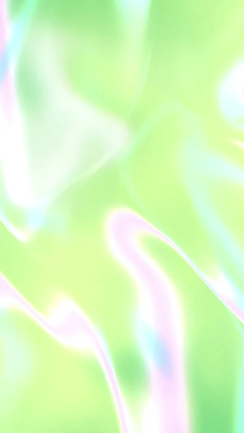 Vertical Abstract Green Holographic Liquid Fluid Motion Background Loop Stock Footage 345635952