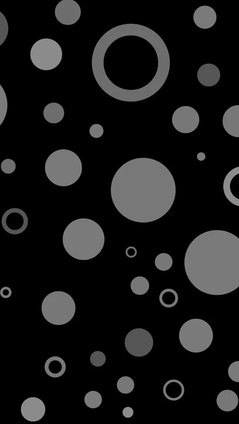 Vertical Abstract Grey Circle Ring Pattern Random 4K Loop Stock Footage 338231449