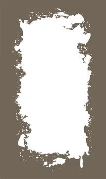 Vertical Abstract Grey Rustic Rough Frame Background Vintage Retro Style wi.. Stock Illustration