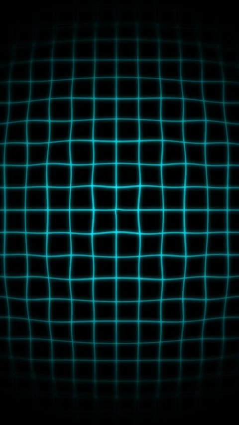 Vertical Abstract Neon Blue Grid Water Wave 4K Seamless Loop Video stock 333613166