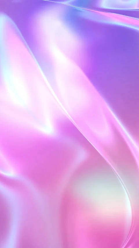 Vertical Abstract Pink Holographic Liquid Fluid Motion Background Loop Stock Footage 345636007