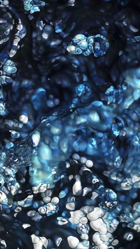 Vertical Abstract Plastic Beads Undulating 4K Loop Stock Footage 320317552