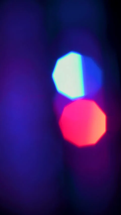Vertical Abstract Red Purple Bokeh Light Leak With Gentle Movement Stock Footage 330196579