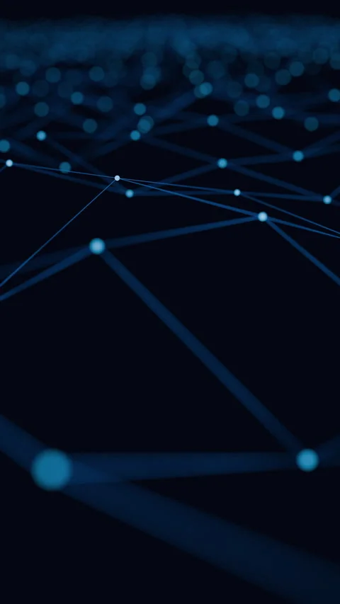 Vertical Abstract Representation Of Seamless Web Connection Stock Footage 257108229