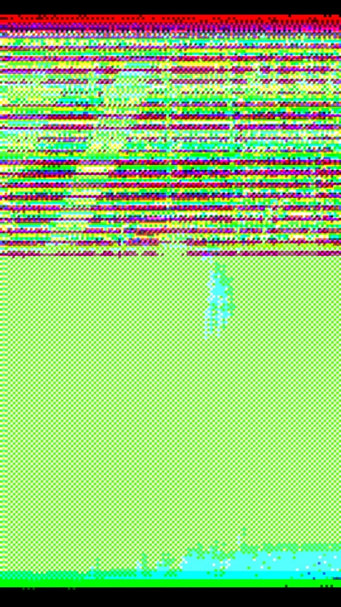 Vertical abstract retro 8bit parrot background glitch loop Stock Footage 336298757