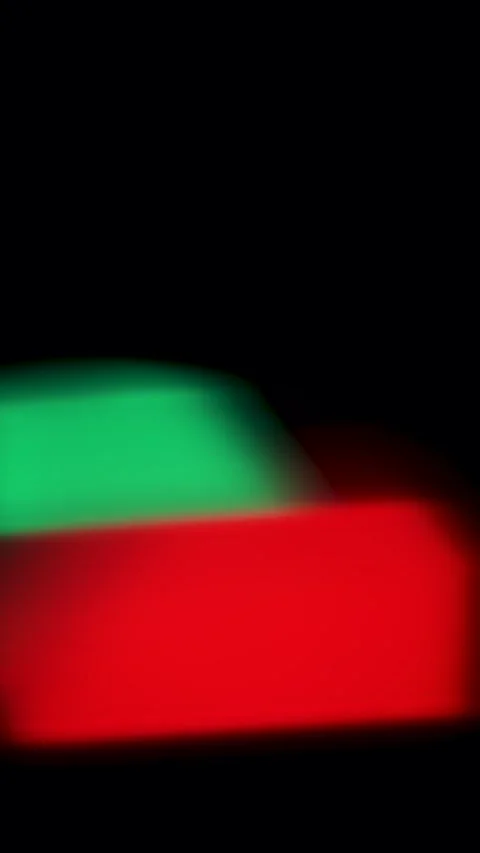 Vertical Abstract RGB Light Leaks and Soft Bokeh Overlay Video stock 325534291