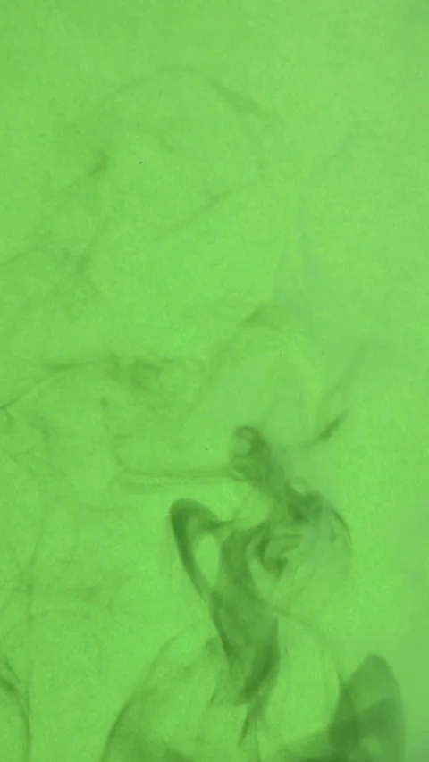 Vertical abstract smoke on green screen background, fog texture in slow motion Stock Footage 315202683