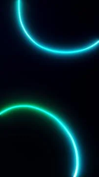 Vertical abstract sphere blob 3D neon science poster template render glow oil 스톡 일러스트