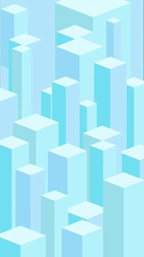 Vertical abstract vector background video with sliding cubes. sstkVertical Stock Footage 326108989