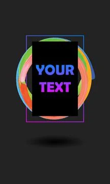 Vertical abstract vector neon, fluid poster illustration for design. イラスト素材