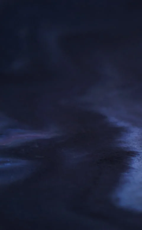 Vertical abstract wave paint flow dark blue spill Stock-Footage 296115700