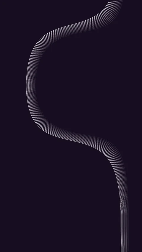 Vertical Abstract Wavy White Threads Flowing 4K Seamless Loop Video stock 333613142