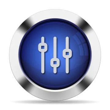 Vertical adjustment button Stock Illustration
