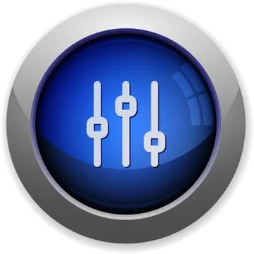 Vertical adjustment button Stock Illustration