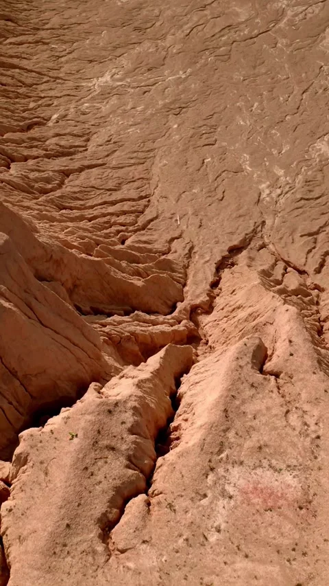 Vertical of Aerial diving down of sand career. Stock Footage 275621320