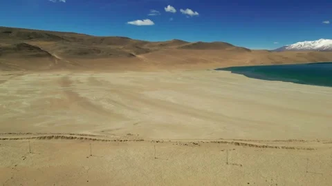 Vertical aerial view of Kiagar’s shimmering waters Stock Footage 310806896