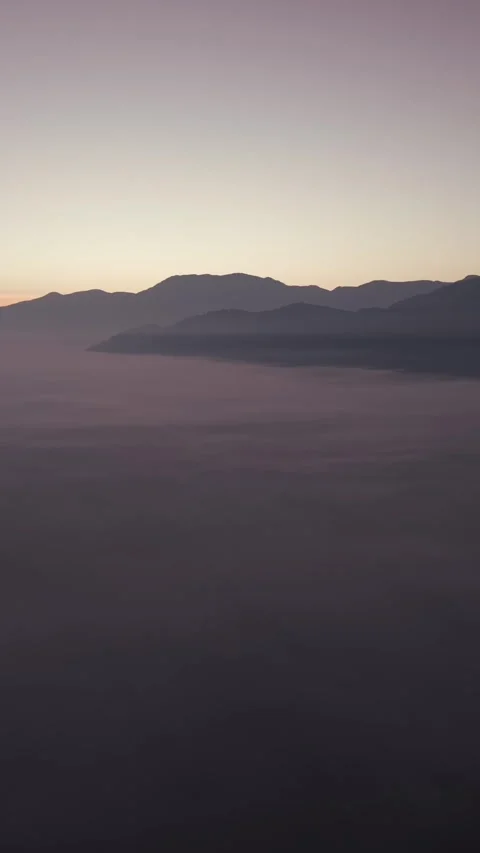 Vertical Aerial View of Madagada Viewpoint, Araku Valley, Andhra Pradesh Stock-Footage 342719290