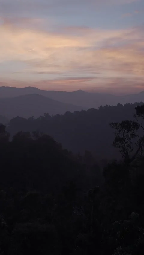 Vertical Aerial View of River and Forested Hills Near Pune Maharashtra Stock Footage 346754956