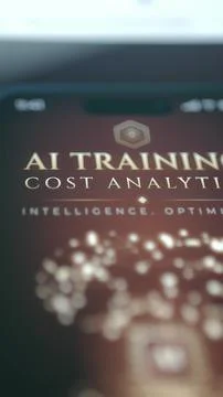 Vertical AI Training Cost Analytics Introduction Foto stock