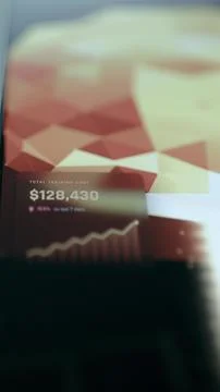 Vertical AI Training Report Showing 128430 Dollars Foto stock