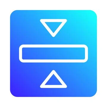 Vertical Alignment Icon for Graphic Design Work Stock Illustration
